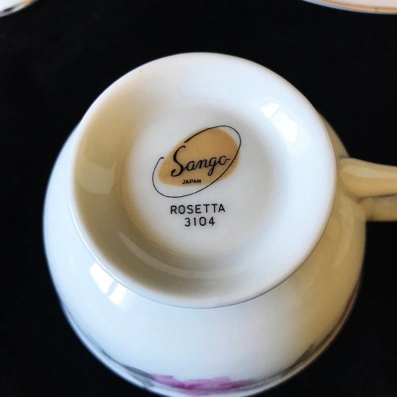 Vintage Sango Japan Fine China Tea Set For 4 Sango China Etsy