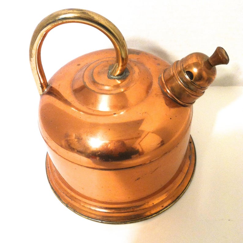 WHISTLING TEA KETTLE Copper Tea Kettle Whistling Tea Kettle Etsy