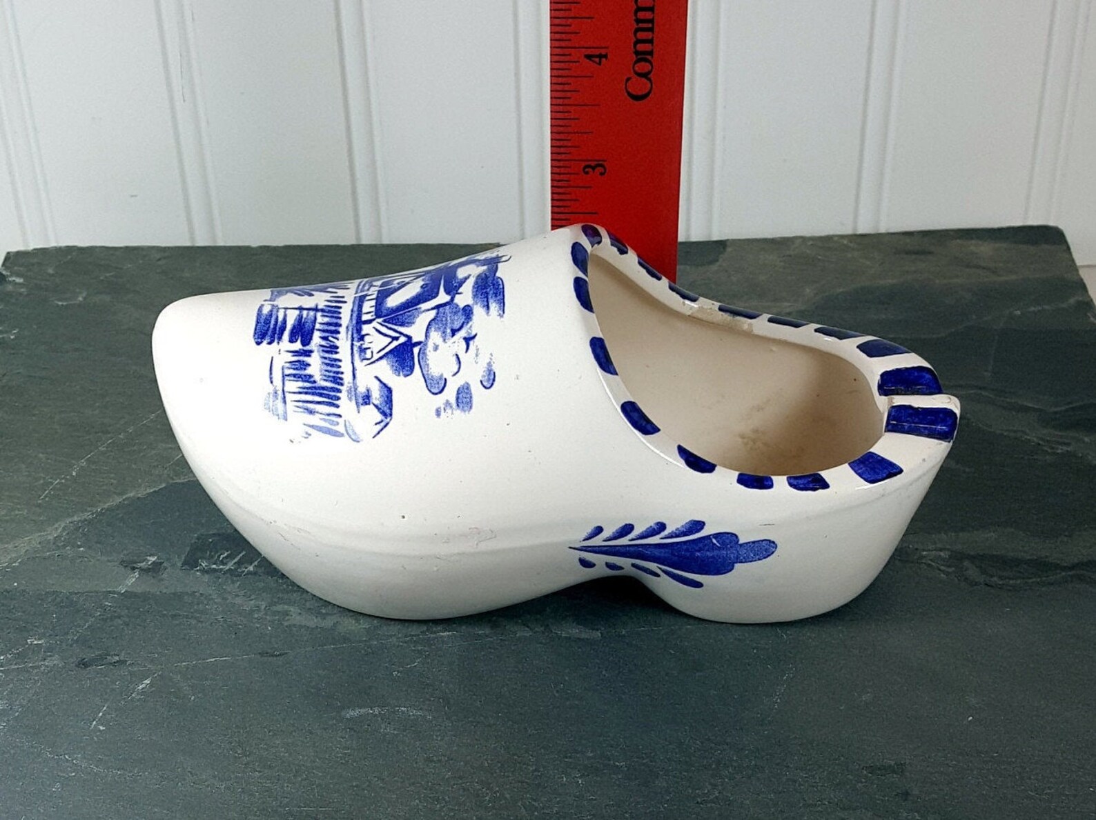 Ceramic Dutch Shoe Blue and White Dutch Clog Delft Style Etsy