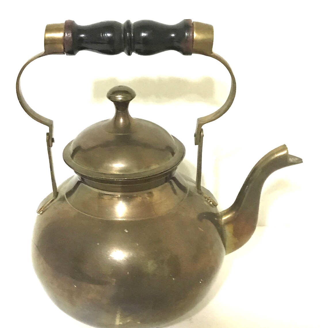 Vintage Brass Tea Kettle Brass Footed Tea Kettle Brass Teapot Etsy