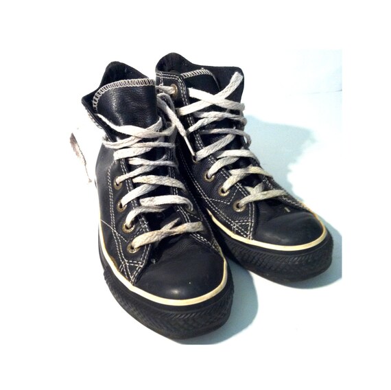 vintage converse leather high tops