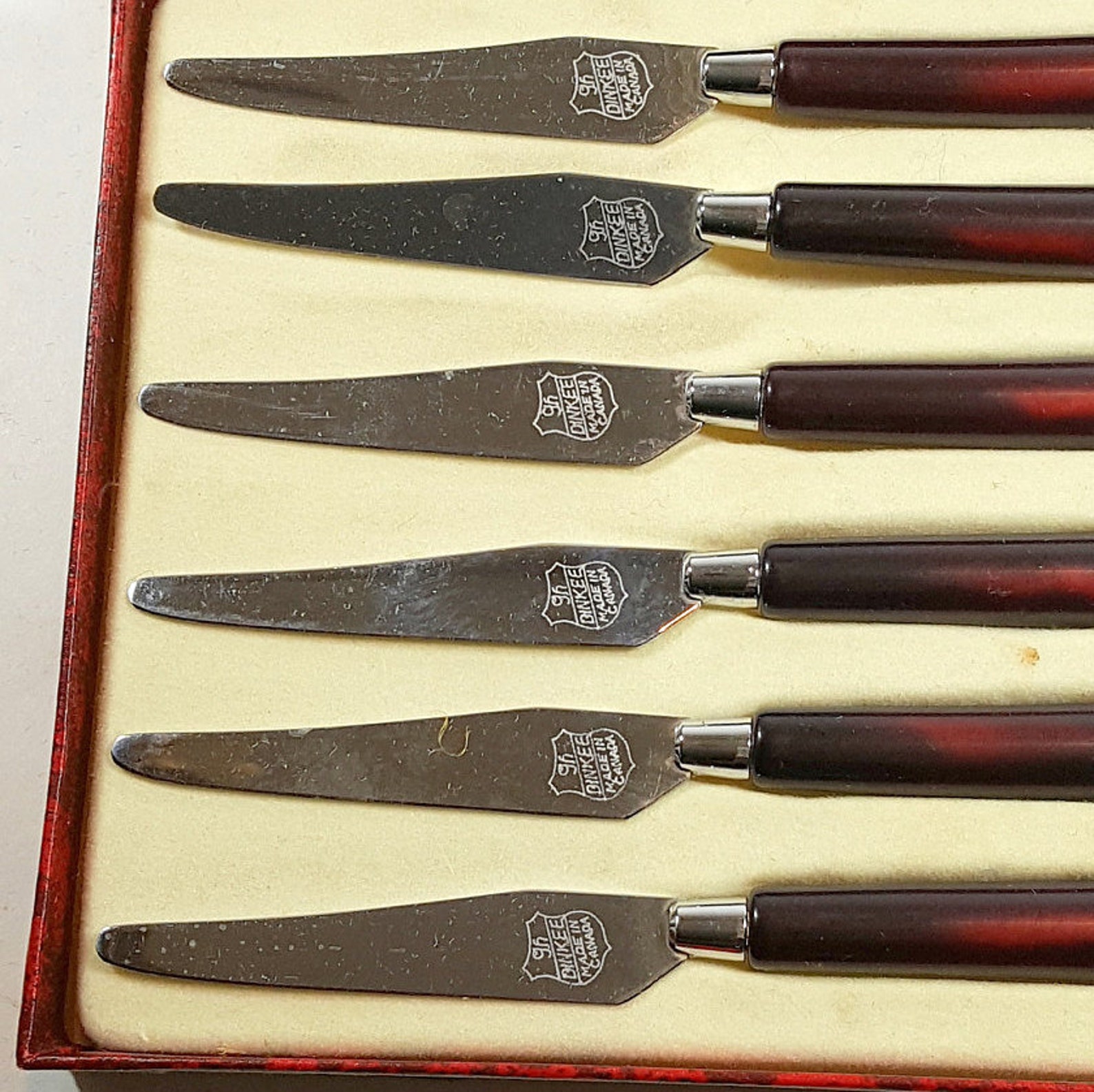 Appetizer Knife Set of 6 Boxed Pate or Fruit Knives Retro Etsy