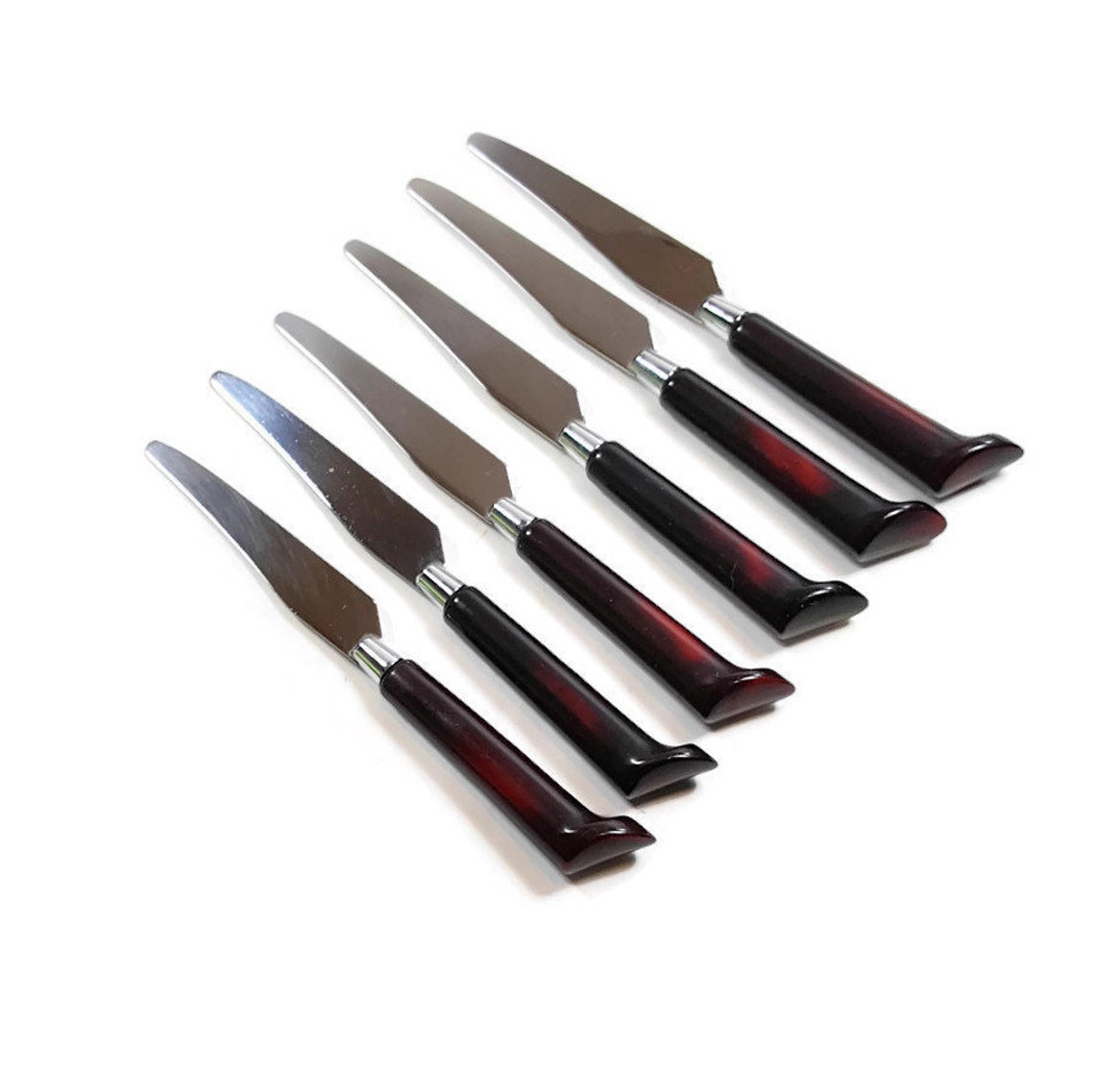 Appetizer Knife Set of 6 Boxed Pate or Fruit Knives Retro Etsy