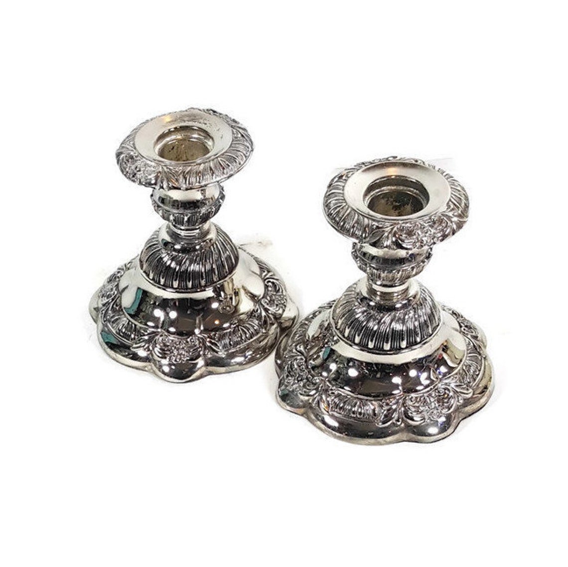 25th-anniversary gifts for her #1: Vintage silver candlestick holders