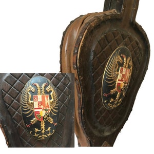 Antique Fire Bellows Wood Leather Fireplace Decor Large Forge Bellows Manor Decor Russian 27.5&quot; Heavy Long Large RARE