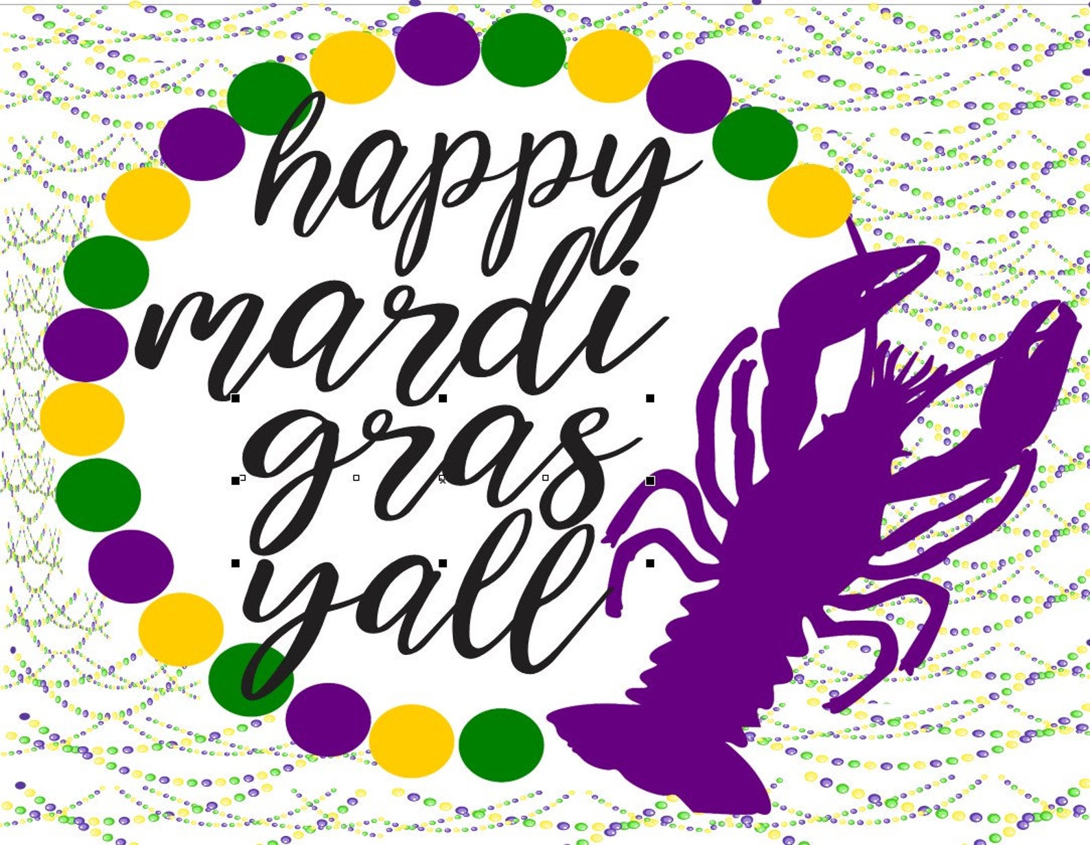 Happy Mardi Gras Y’ll Mardi Gras Sign - Etsy