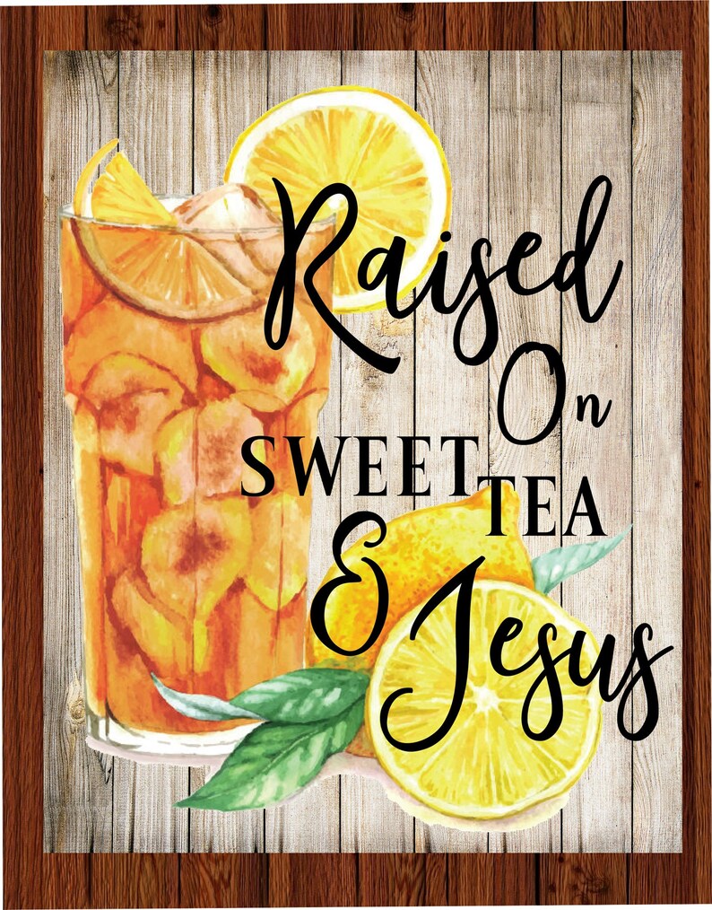 Raised on Sweet Tea & Jesus Sweet Tea and Jesus Metal Wreath - Etsy