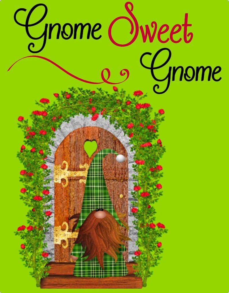 Christmas Gnome Metal Signs