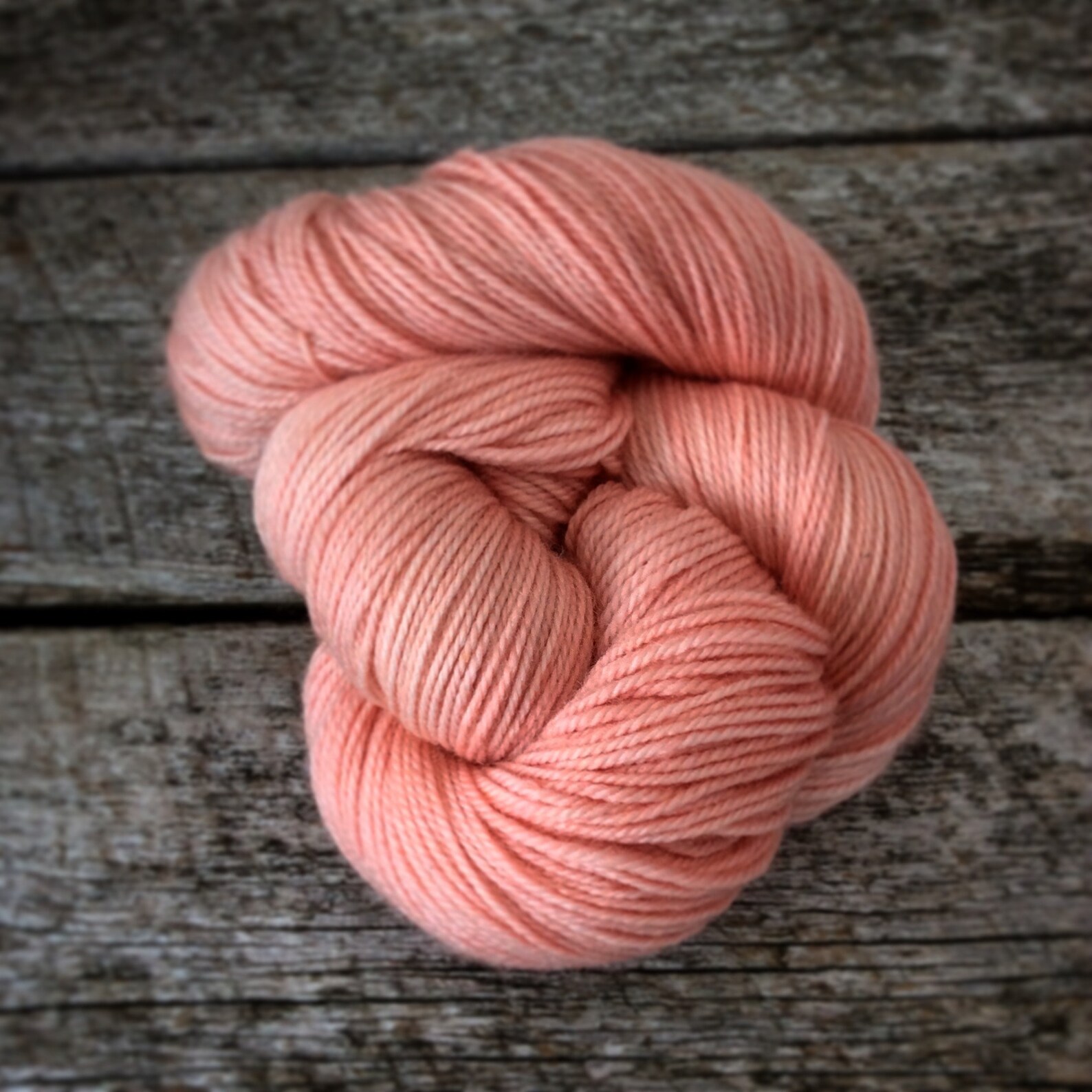 Semi-solid Hand Dyed Yarn /peach Soft Pink Knitting Yarn/ | Etsy