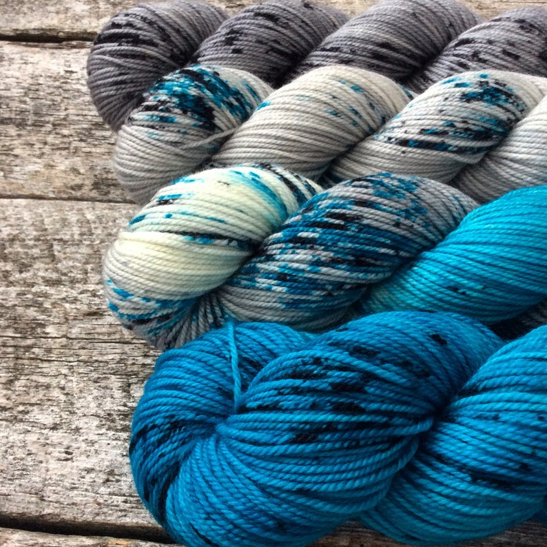 Yarn Kit for Comfort Fade Cardi/4 Colors/hand Dyed Etsy