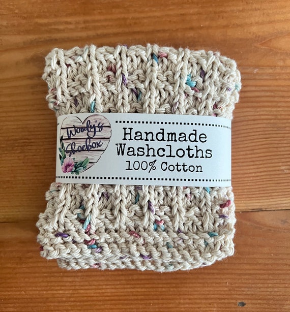Handmade Washcloths, Dish Cloth, Dish Rag, Spa Cloth, 100% Cotton