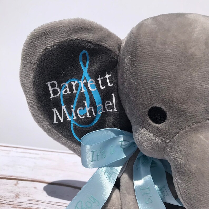 Birth Announcement Elephant boy or girl Baby Keepsake Gift Etsy