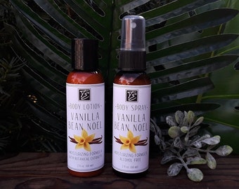Vanilla Bean Noel Lotion & Body Spray Set (2 or 4 oz) - Moisturizing and Fragrant!