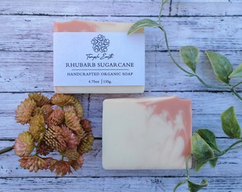 Rhubarb & Sugarcane Soap - Natural Organic Soap