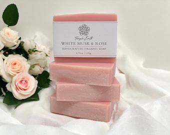 White Musk & Rose Soap - Natural Organic Soap