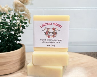 Tattoo Soap - Unscented Organic Soap for New Tattoo Aftercare