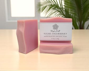 Sugar Strawberry Soap - Handcrafted Organic Soap