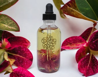 Organic Rose Infused Body Oil: Luxury Botanical Blend