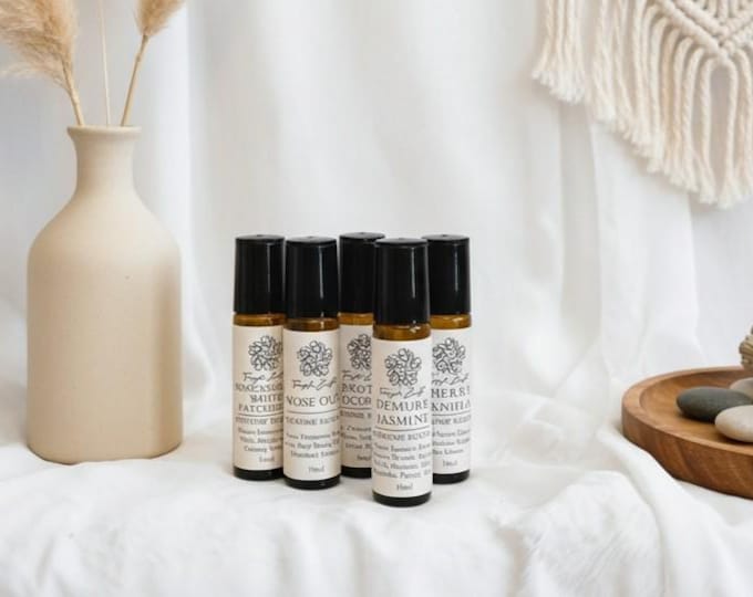 Featured listing image: Perfume Oil Roller - Organic Perfume - Fragrance Roll On - Choose Your Scent