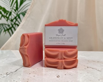 Grapefruit & Mint Soap - Handcrafted Organic Soap