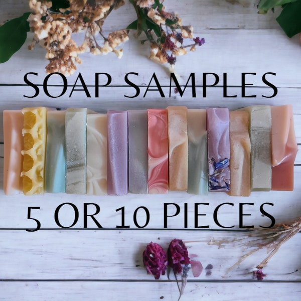Organic Soap Sample Pack / Mix-N-Match 5 or 10 Pieces / AirBnb Soaps