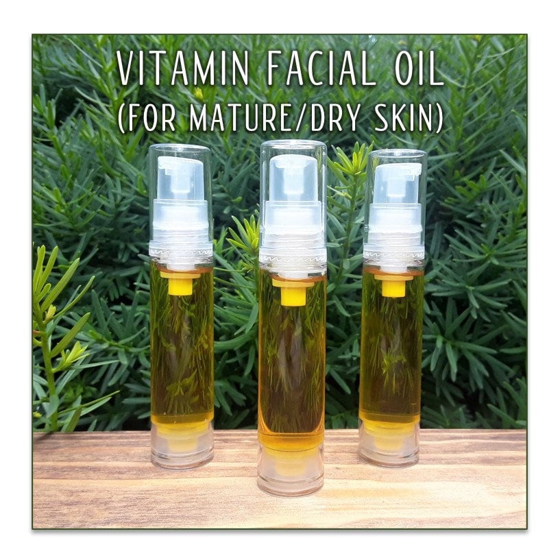 Vitamin Facial Oil for Mature Skin Antioxidant rich