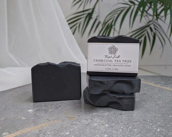 Charcoal Tea Tree Soap - Handcrafted Organic Soap