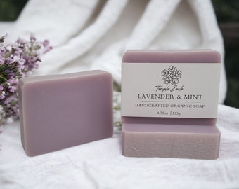 Lavender & Mint Soap - Handcrafted Organic Soap Bar