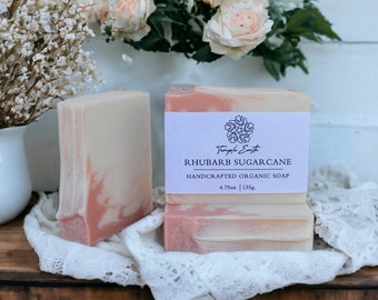 Rhubarb Sugarcane Soap - Natural Organic Soap