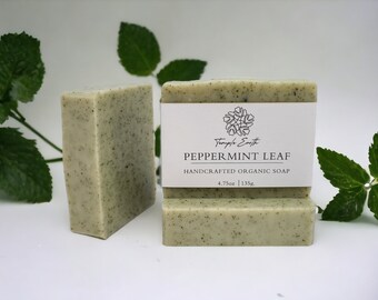 Peppermint Leaf Soap - Natural Organic Soap