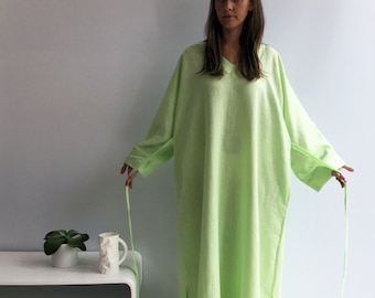 Linen kaftan, linen robe, Linen Homewear, Linen loungewear, plus size robe, linen maxi dress, kaftan for women maxi robe linen, kimono robe