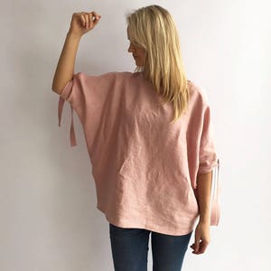 Loose linen top, Loose top, Linen Blouse, Loose Blouse, Linen Top, Linen Blouse, Batwing Blouse, Plus size top, Plus size linen, Plus top