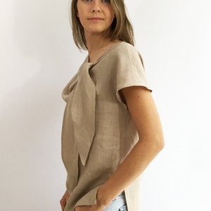 Light Linen Top Elegant Womens Top Linen Blouse Linen Shirt - Etsy