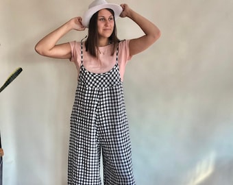 Linen Jumpsuit with Pockets, Maxi length jumpsuit women long, Many Colors, Linen Overalls, Linen Dungarees for Women, Jumpsuit Women Casual