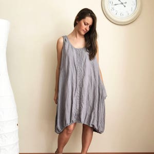 Sleeveless Dress, Loose linen Dress, Sleeveless Tunic Dress, Tunic for women, Plus size tunic, Plus size dress, linen tunics for women