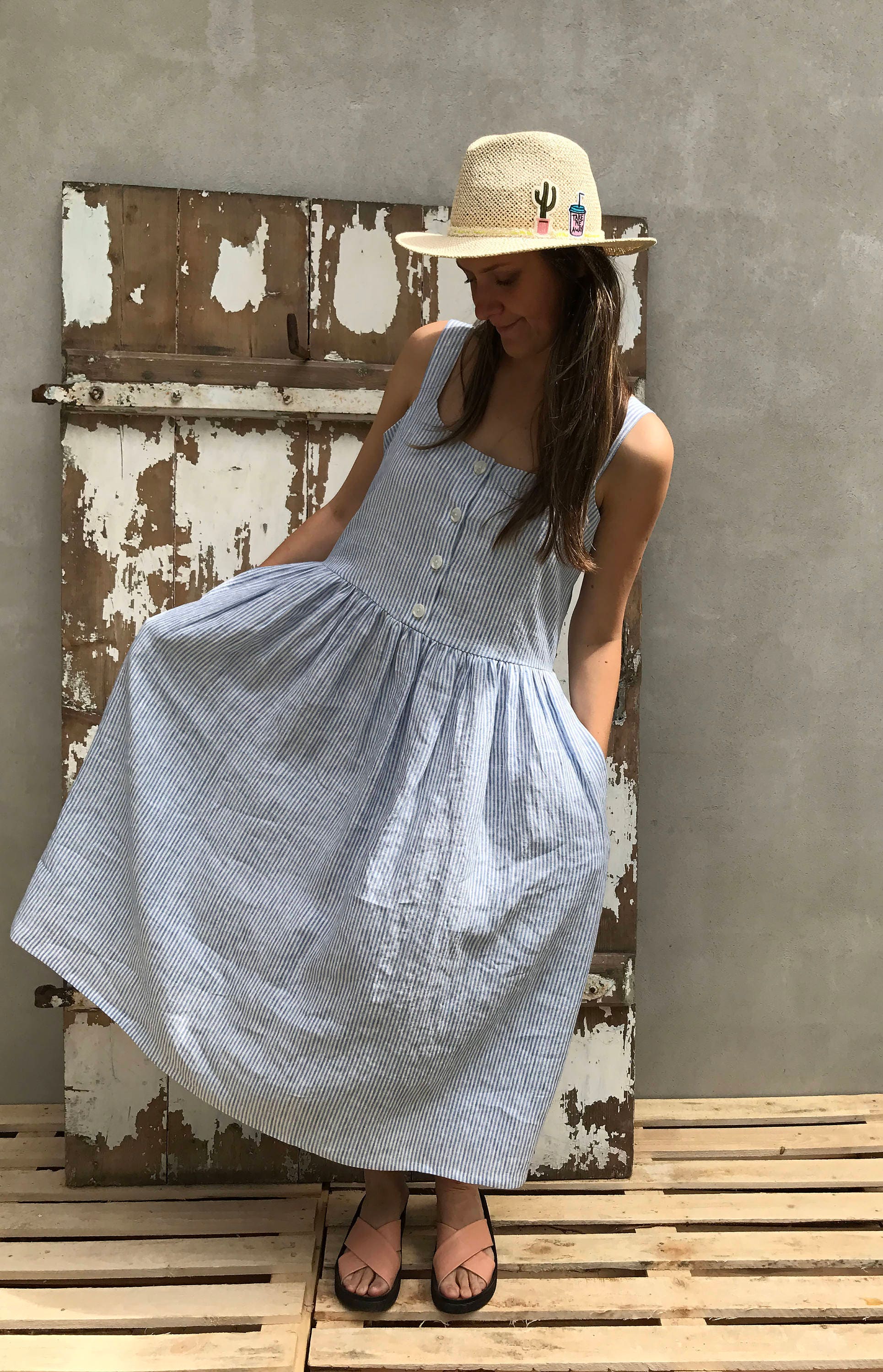 pinafore long frock