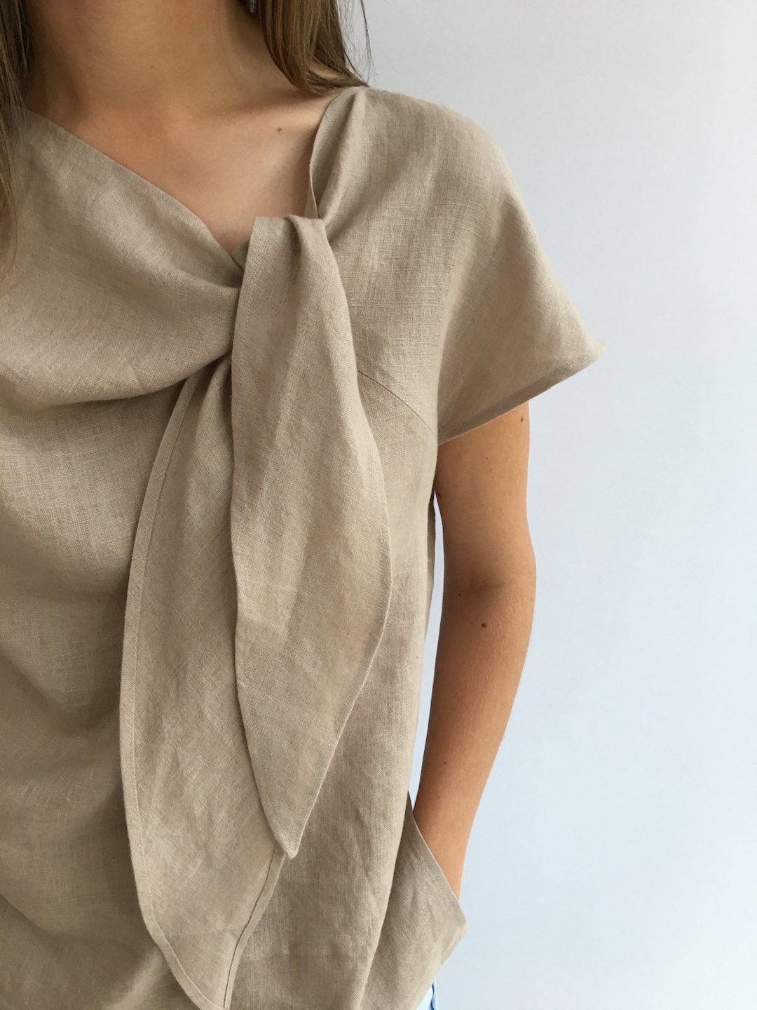 Light Linen Top, Elegant Womens Top, Linen blouse, Linen Shirt Women, Plus size top, Made To Measure Top, Plus size blouse, linen women