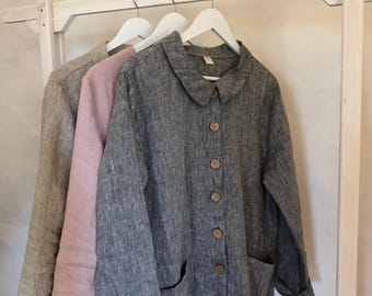 Linen Jacket Women, cardigan