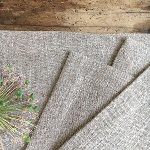 Linen Placemats, Cloth Place Mats, Set of 6 Placemats, Natural Placemats, Rustic Placemats, Country Placemats Table placemats grey placemats image 4