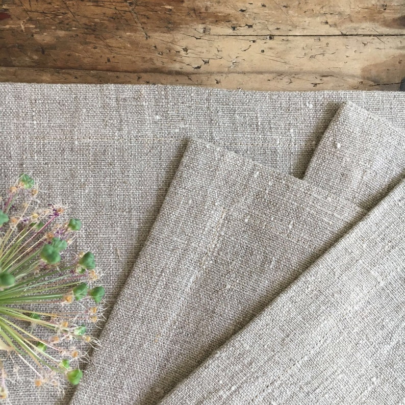 Linen Placemats Cloth Place Mats Set of 6 Placemats Natural Etsy