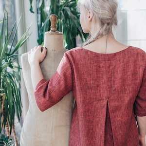 Linen Tunic Top, Plus size tunic, Linen Tunic for Women, Linen Tunic Plus Size, Womens tunic, Plus size clothing