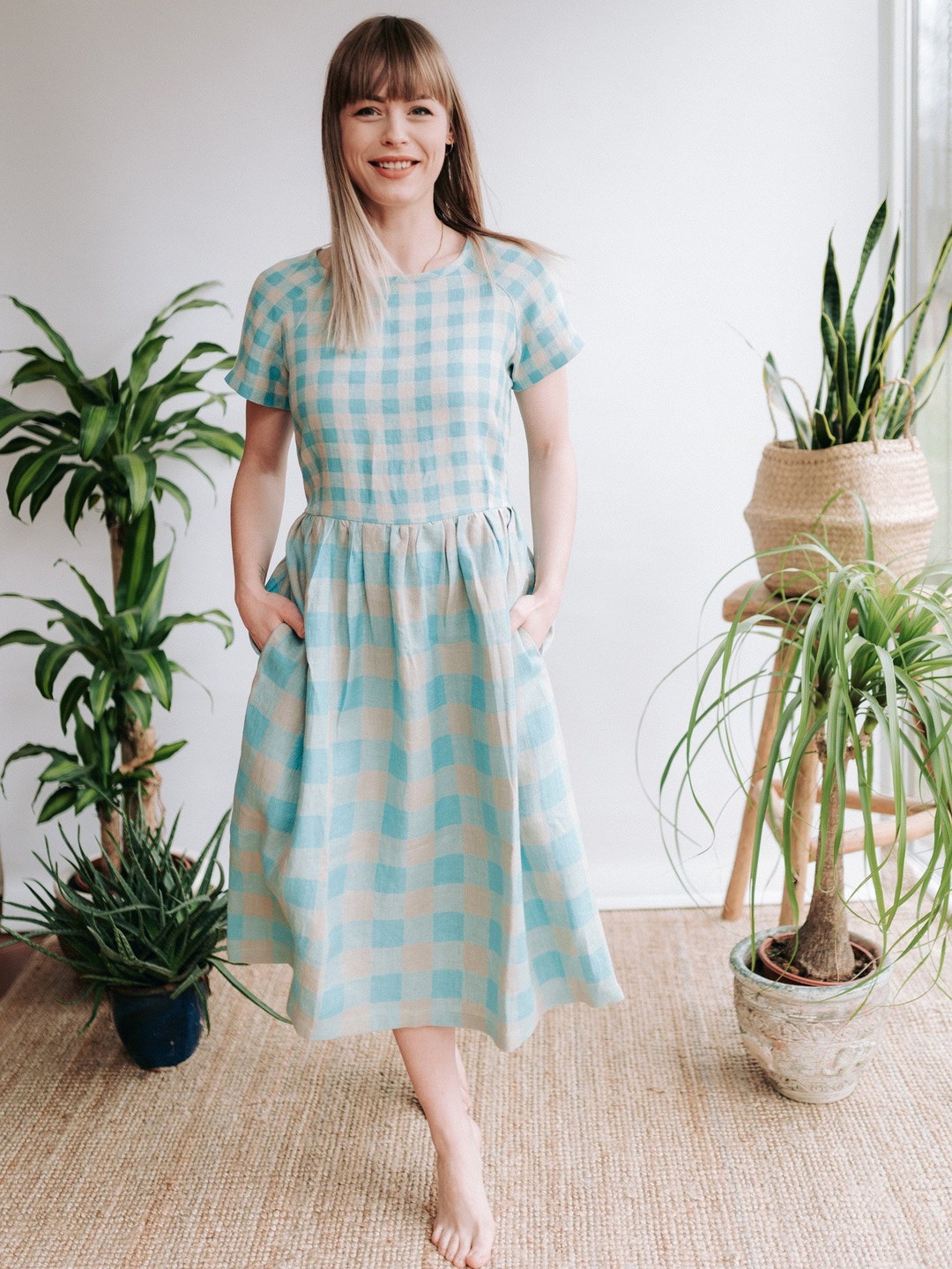 Linen Dress 'lyra' With Raglan Sleeves, Midi Summer Dress, Linen Summer  Dress, Custom Made Linen Dress, Also Plus Size Dress - Etsy Israel