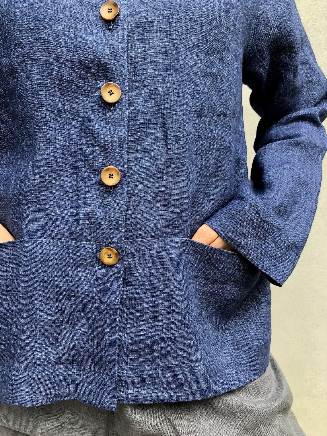 Linen Cardigan Dress