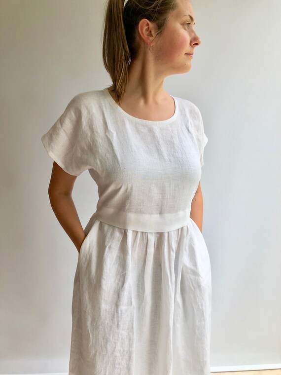 Linen Dress, Plus Size Dress With Sleeves, Summer Beach Dress, Plus Size Dress, Linen Dress Dress for Women - Etsy Israel Linen Dress, Plus Size Dress With Sleeves, Summer Beach Dress, Plus Size Dress, Linen Dress Dress for Women - Etsy Israel