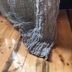 Linen Gauze Curtain Panel, Window Curtains, Sheer Curtains, Curtains, Linen Drapes, Long Curtain, Linen Curtains, Curtain Panels, Boho