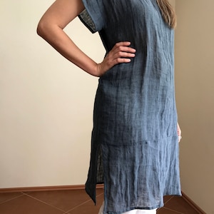 Gauzy Linen Tunic Coverup, Rustic Linen Tunic Top, Plus size top, Rustic Shirt Natural Eco friendly, gauzy coverup, plus size beach Coverup