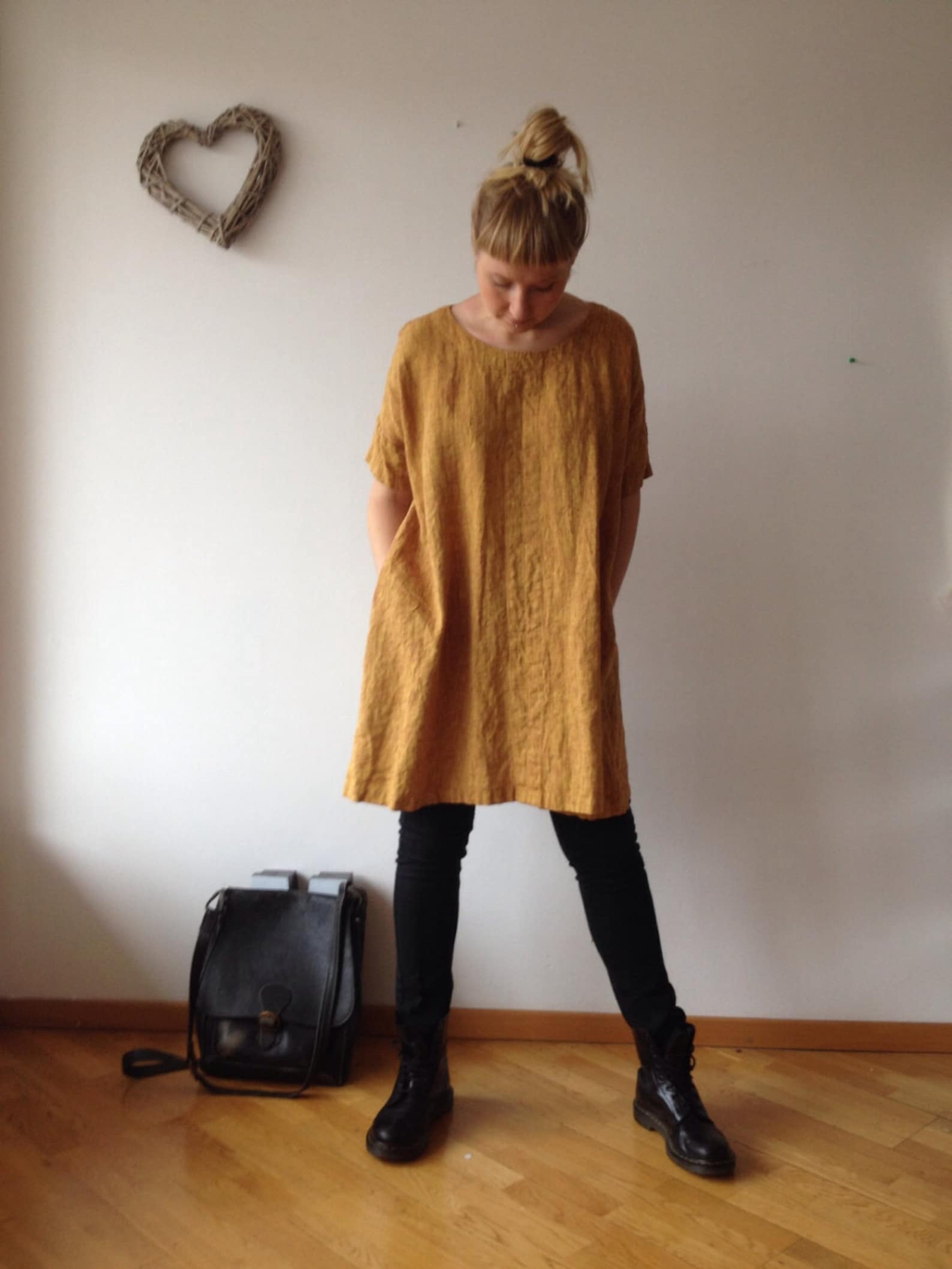 Linen Tunic LAURA, Oversize Loose Blouse, Plus Size Clothing