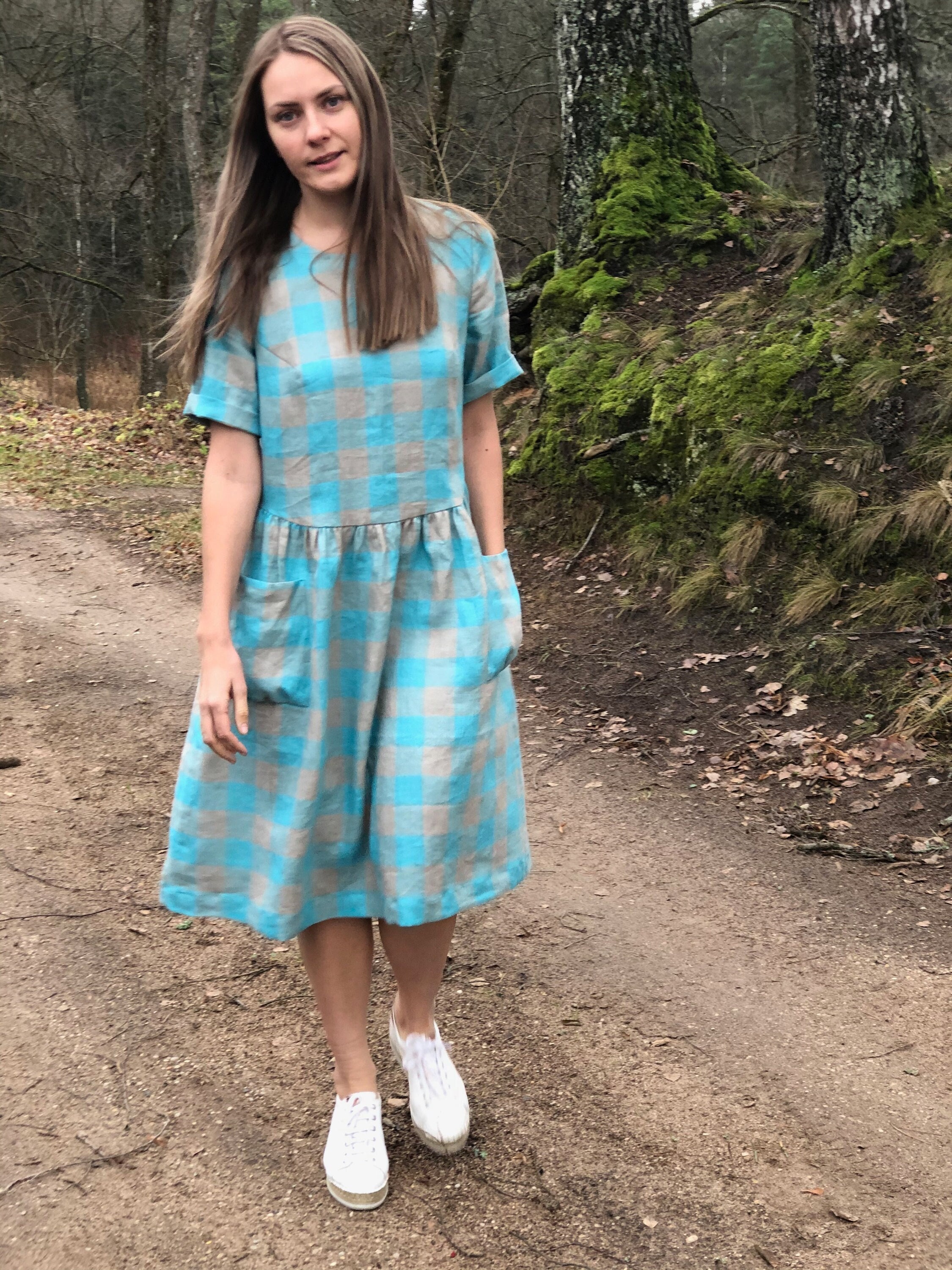 chinese dress ladies Lyra Dress in Linen – Giuliva Heritage main image 0