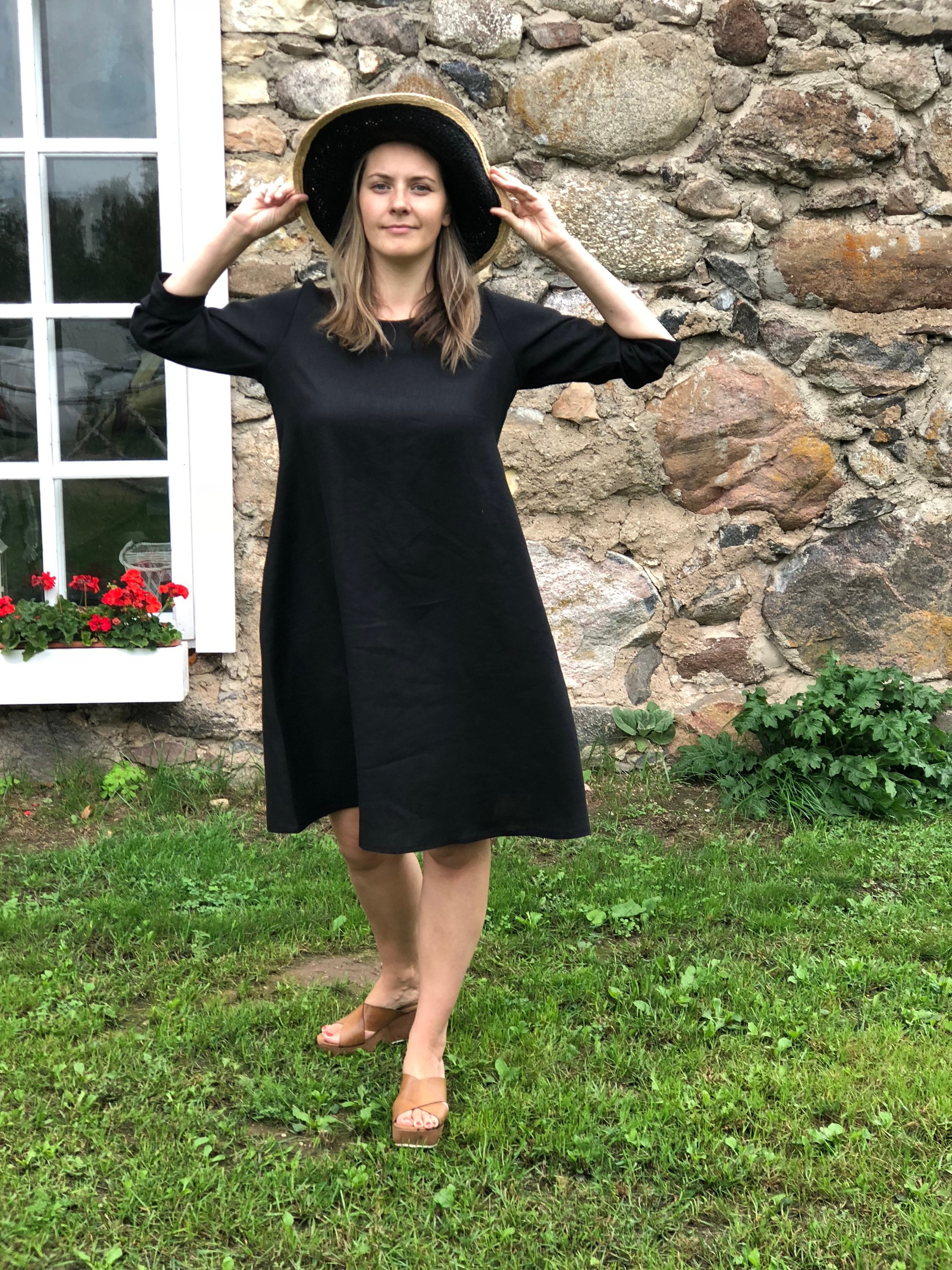 Black Tent Dress - Etsy Canada