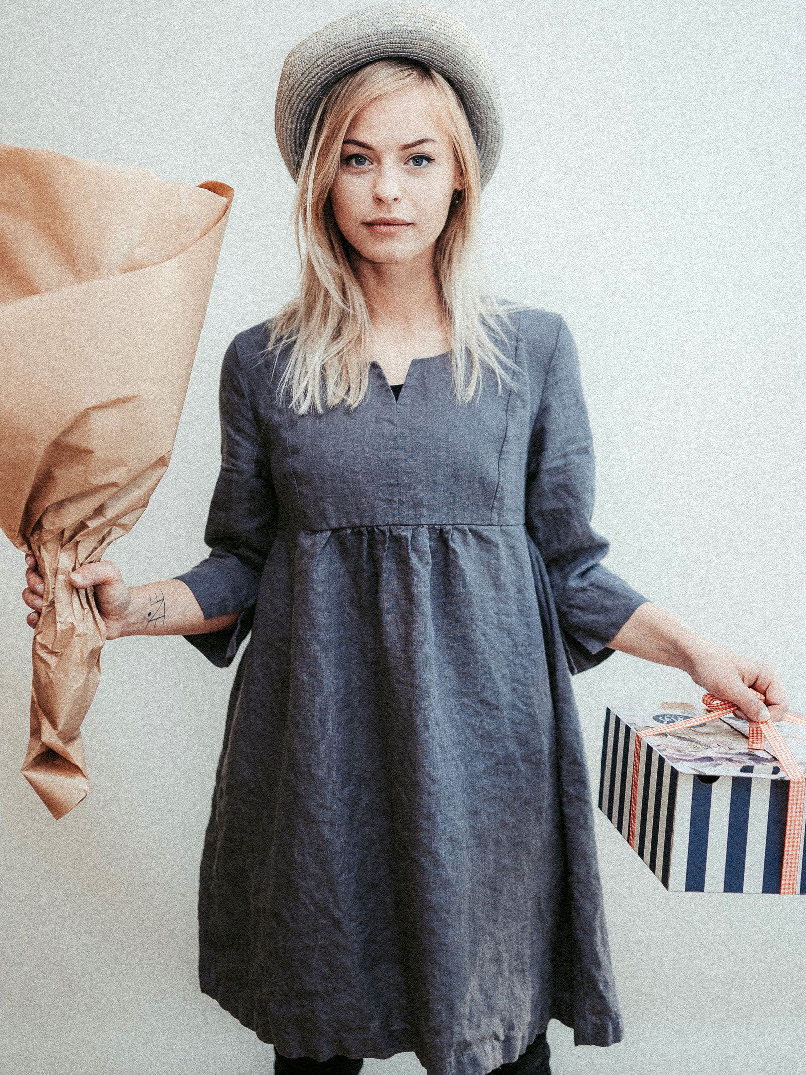 Linen Tunic Dress 'lilah' Maternity 